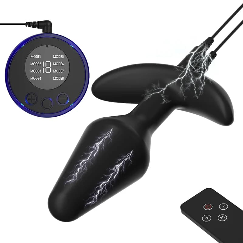 Giocattoli sessuali elettrici bipolari E-stim, perline anali con shock elettrico, plug anale, massaggiatore prostatico, giocattolo BDSM per adulti, per uomini, donne e gay, stimolazione vaginale.