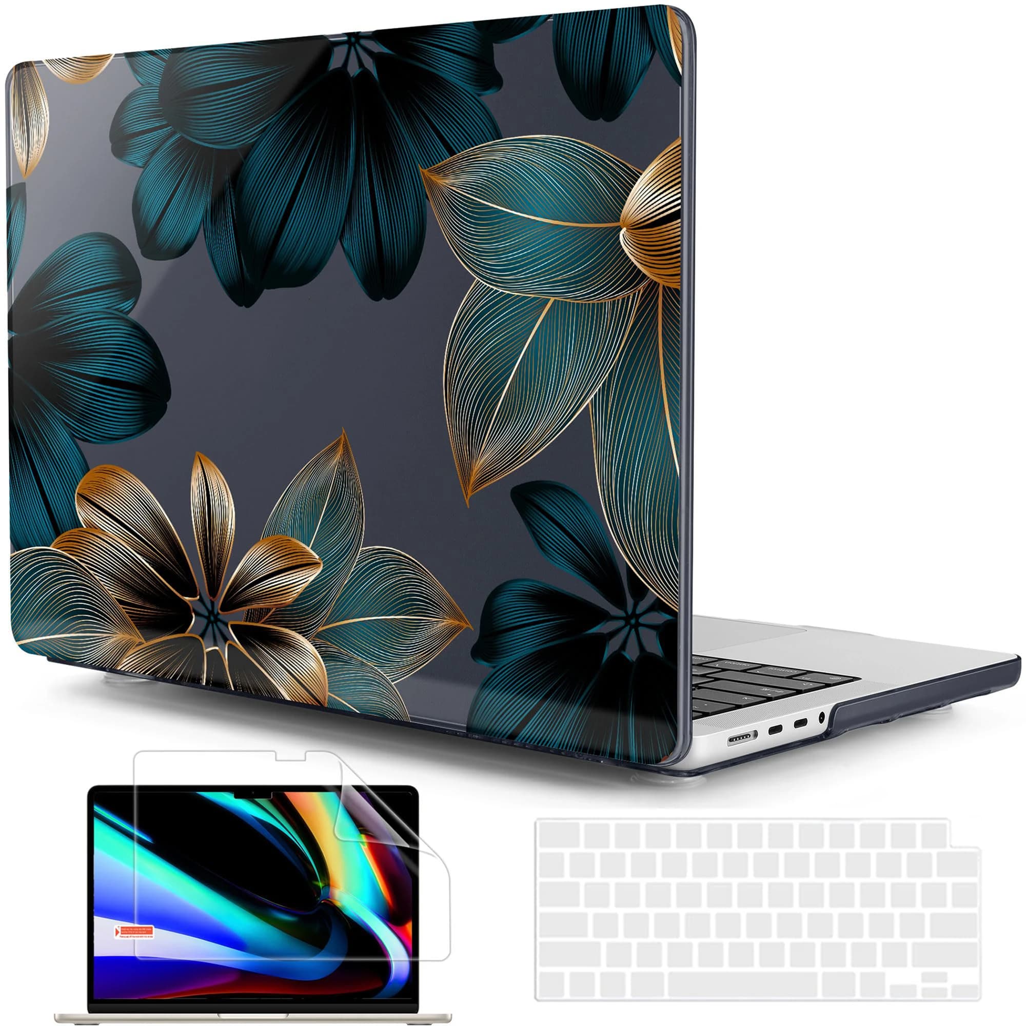 Custodia per Laptop custodia per MacBook Air 13.6 M3 A3113 2024 air 15 custodia 15.3 pollici A3114 pro 13.3 A1278 retina 13 A1502 Pro 14 16