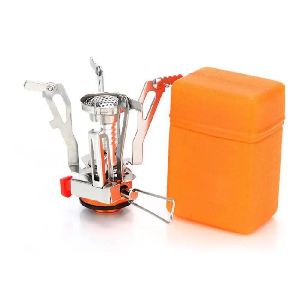 1PC ultralight portable camping stove, stove with adjustable valve for backpack, hiking, mountaineering, camping