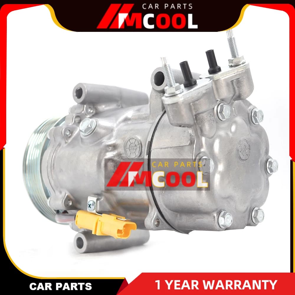 Compressore AC/C per CITROEN C2 C3 BERLINGO PEUGEOT 206 307 SD6V12 6453XJ 6453QG 6453QE 6453QH 9655191680 9655191580