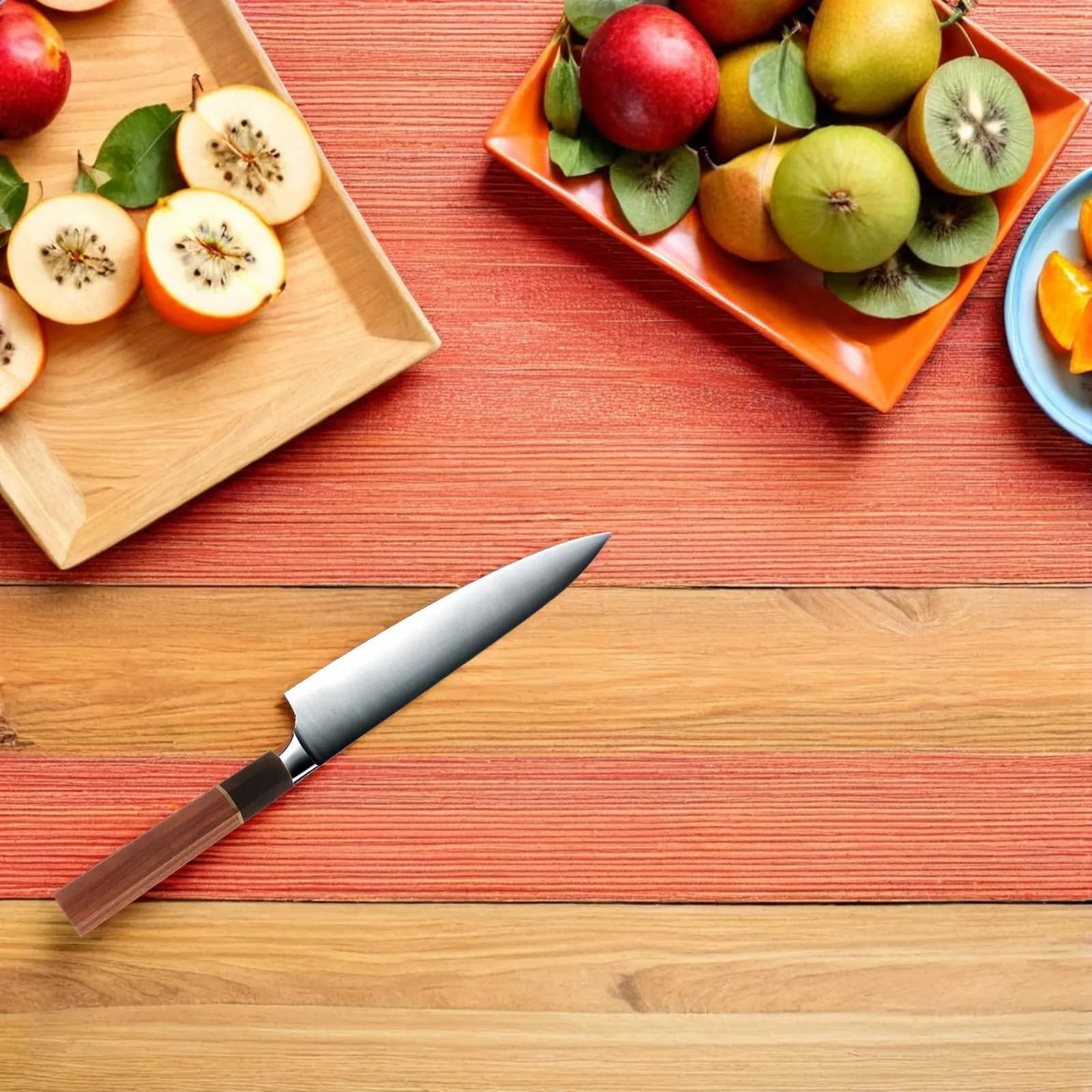 Manico Ottagonale in Legno di Palissandro e Sandalo per Coltelli da Cucina, Sushi, Nakiri, Santoku, Gyuto