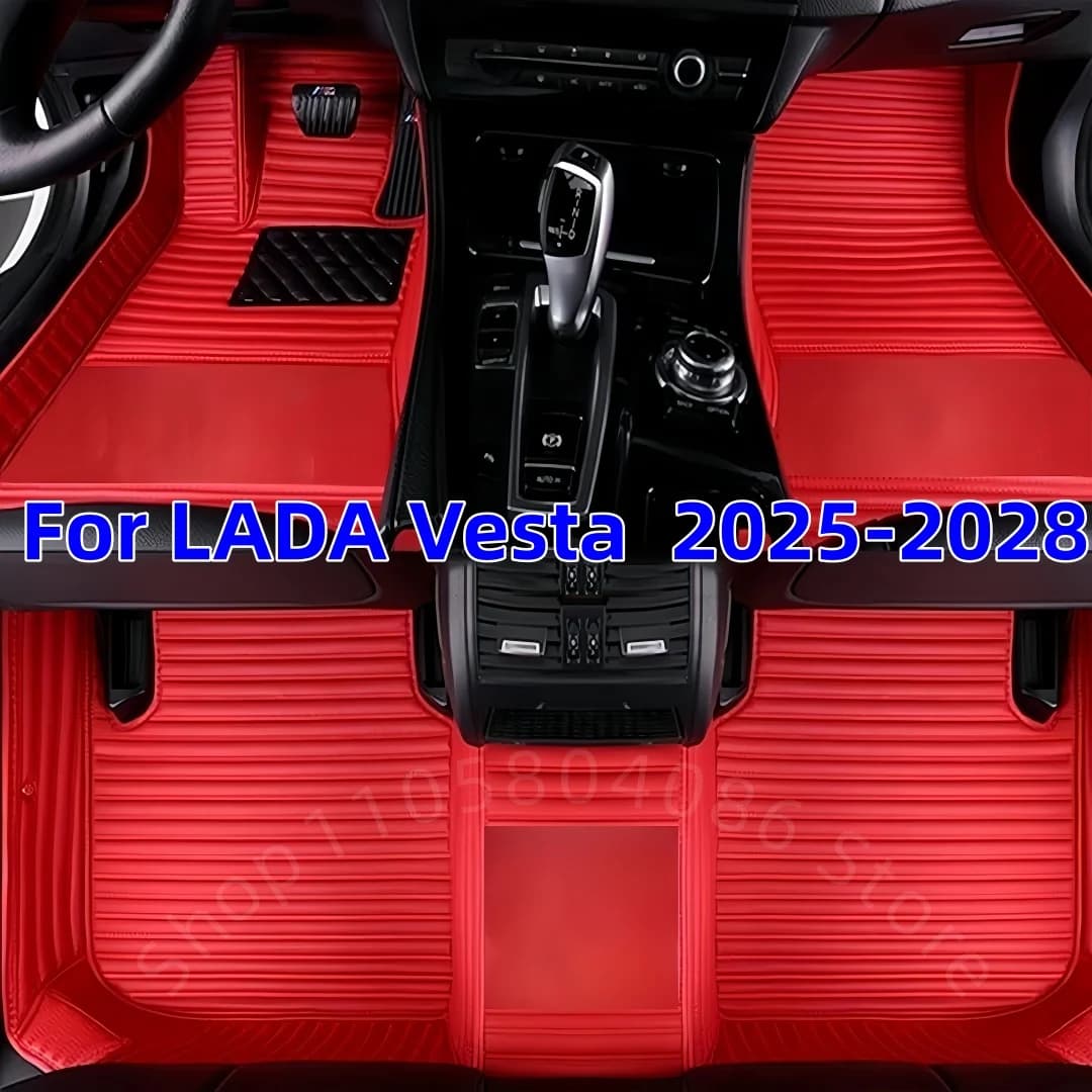 Custom Car Floor Mats For LADA Vesta 2025 2026 2027 2028 Auto Anti-dirt Full Set Carpet Pads Vehicle Foot Matts Rugs