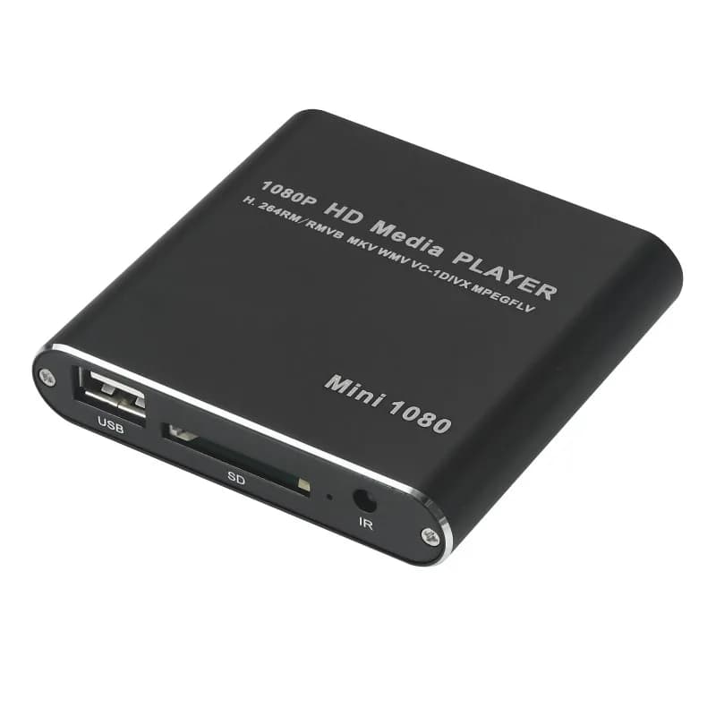 Lettore multimediale HDD esterno USB HDMI portatile Full HD 1080P 1080p MKV Lettore multimediale USB SD HDMI con scatola TV multimediale SD
