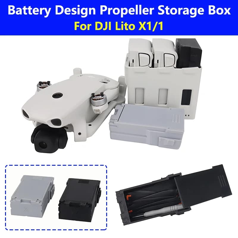 Custodia Protettiva per Eliche DJI LITO X1/1, Contenitore Anti-Pressione e Anti-Polvere a Forma di Batteria per Lito1/X1, Accessori