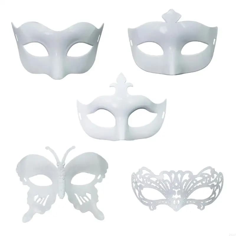 DXAE Halloween Maschera Maschera bianca Maschera a faccia Maschera Mardi Gras