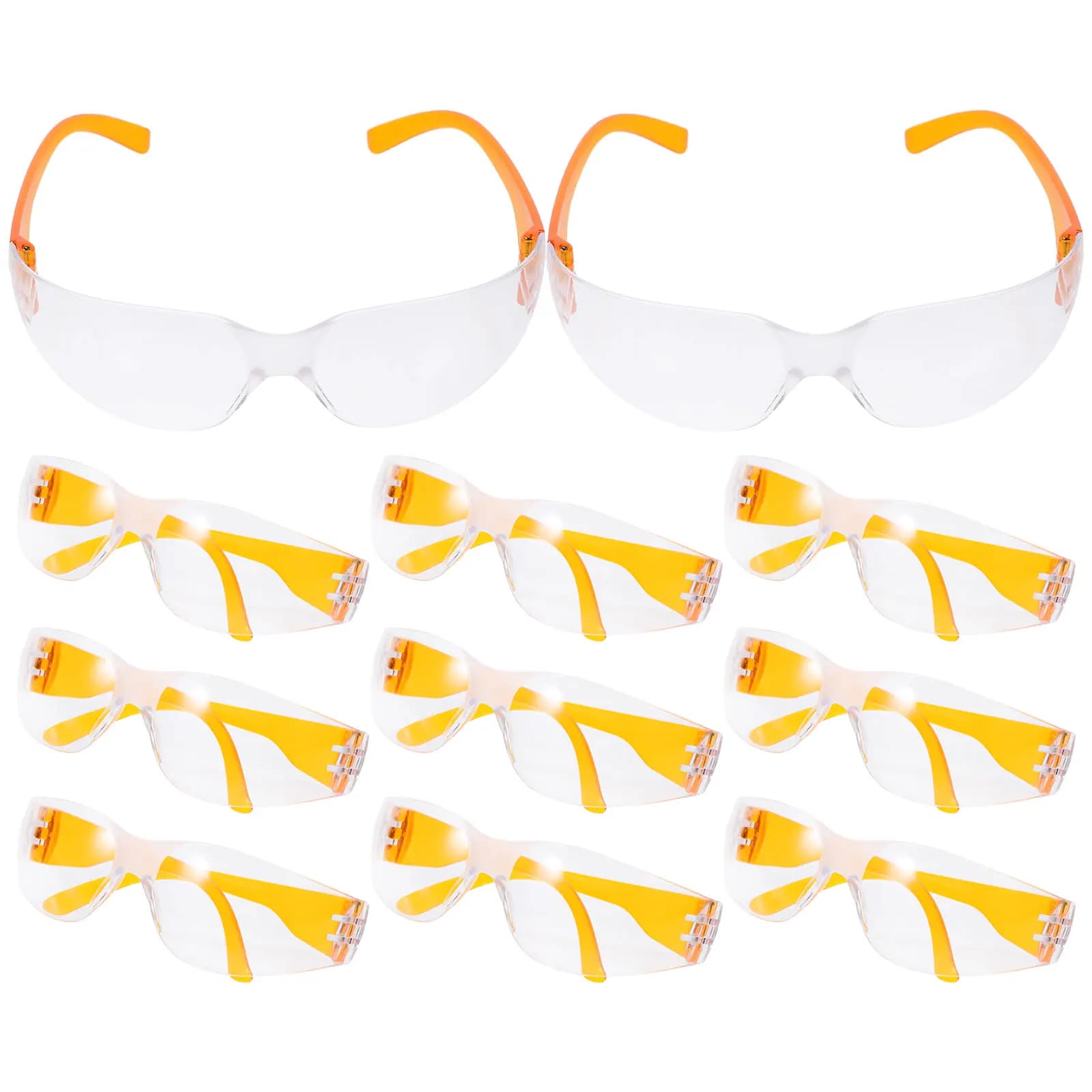 12 safety glasses for children, anti-dust glasses for children, anti-wind glasses for cycling, climbing, hiking, anti-fog laboratory glasses