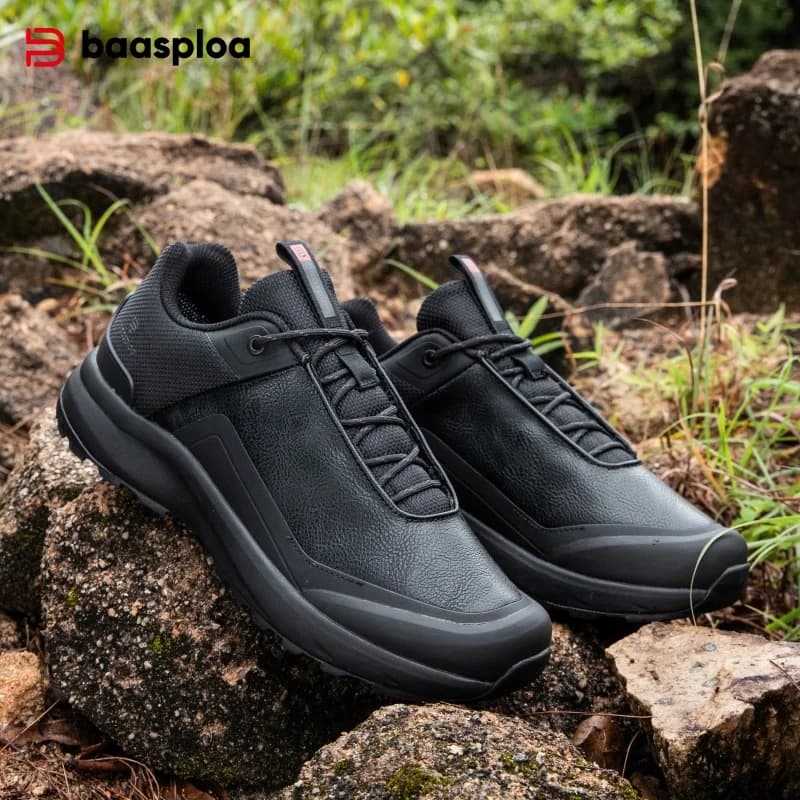 Baasploa Scarpe da trekking da uomo Scarpe da trekking alla moda per esterni, leggere e traspiranti, scarpe da arrampicata casual maschili, antiscivolo, resistenti all'usura