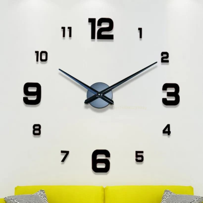 2022 Design moderno Grande orologio da parete 3D Orologi al quarzo fai da te Orologi di moda Adesivi a specchio acrilico Soggiorno Decorazioni per la casa Horloge