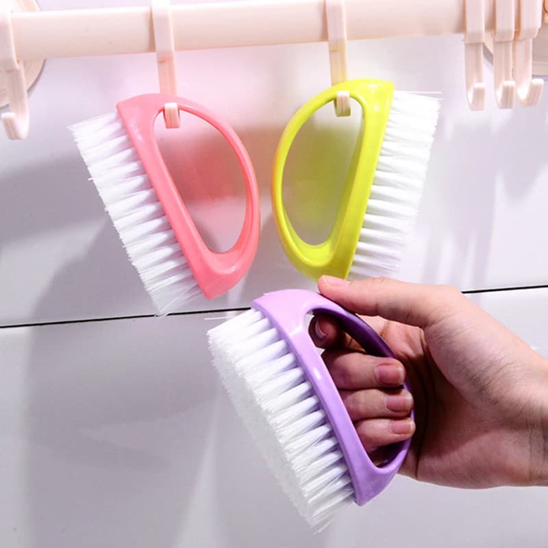 Spazzola per la pulizia della casa Spazzola per bucato color caramella Spazzola per scarpe a forma di uovo Spazzola per la pulizia universale Spazzola per vestiti Strumento per la pulizia
