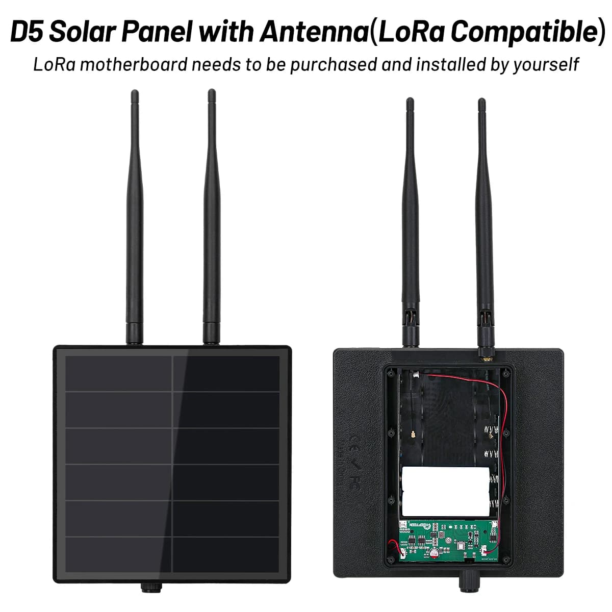 Kit Fai-da-Te RAK Wisblock LoRa con Pannello Solare 5W e Controllore Integrato per Meshcore Alimentato a Energia Solare con Antenna 868/915MHz