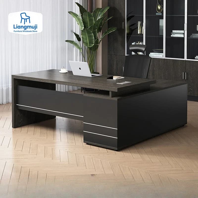 Organizzatore da tavolo per computer da ufficio minimalista, grandi scrivanie da studio moderne in legno, portaoggetti, mobili postmoderni di lusso aziendali