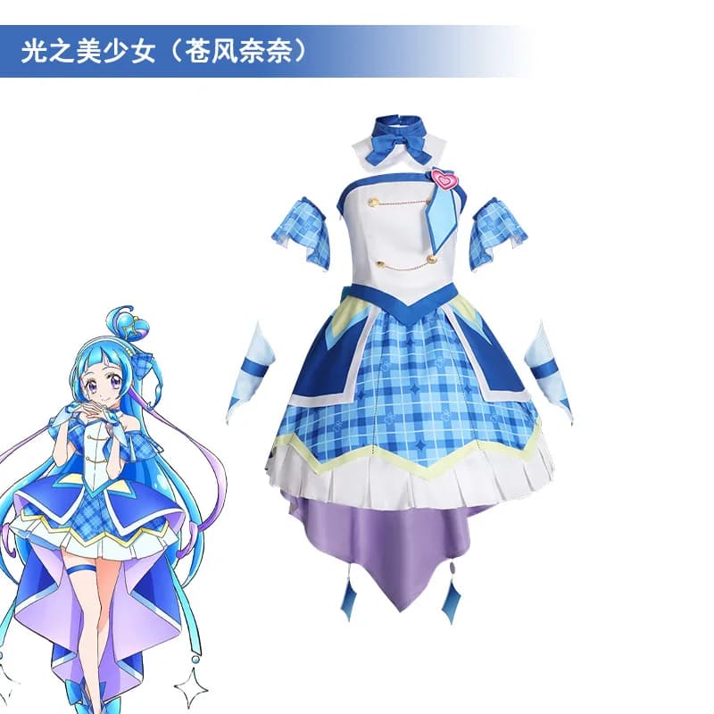You and Idol Precure Cure Wink Costume Cosplay Lolita Dress Halloween Uniform Suit Abbigliamento Anime Abiti Costume per donna