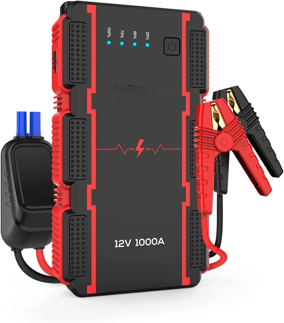 l # Utrai Jump Starter Batteria per auto Booster 1000A Corrente di picco Strumenti di emergenza automatici con dispositivo di avviamento del veicolo con morsetto intelligente a LED