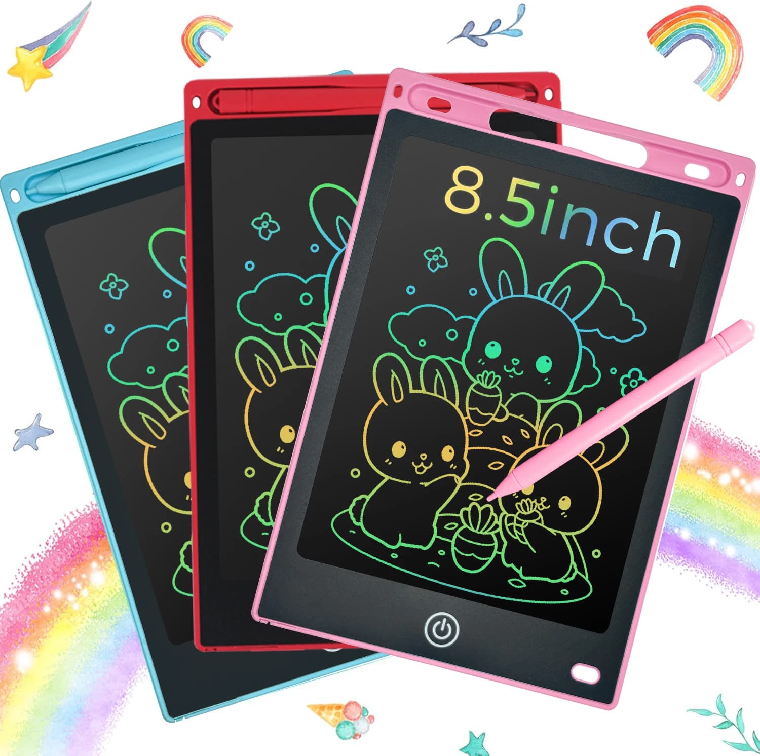 Tavoletta LCD RSP da 8,5 Pollici per Disegno e Scrittura, Lavagna per Messaggi e Scarabocchi, Giocattolo Educativo per Bambini 3-8 Anni, Regalo di Compleanno