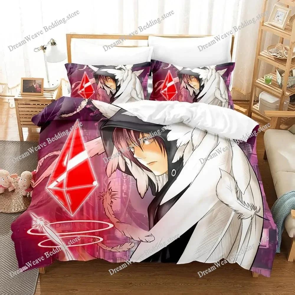 Nuovo Set di Biancheria da Letto Platinum, Singolo, Matrimoniale, Queen, King Size, Set per Camera da Letto Adulti e Bambini, Set Copripiumino 3D Anime, Set Lenzuola 7 Pezzi