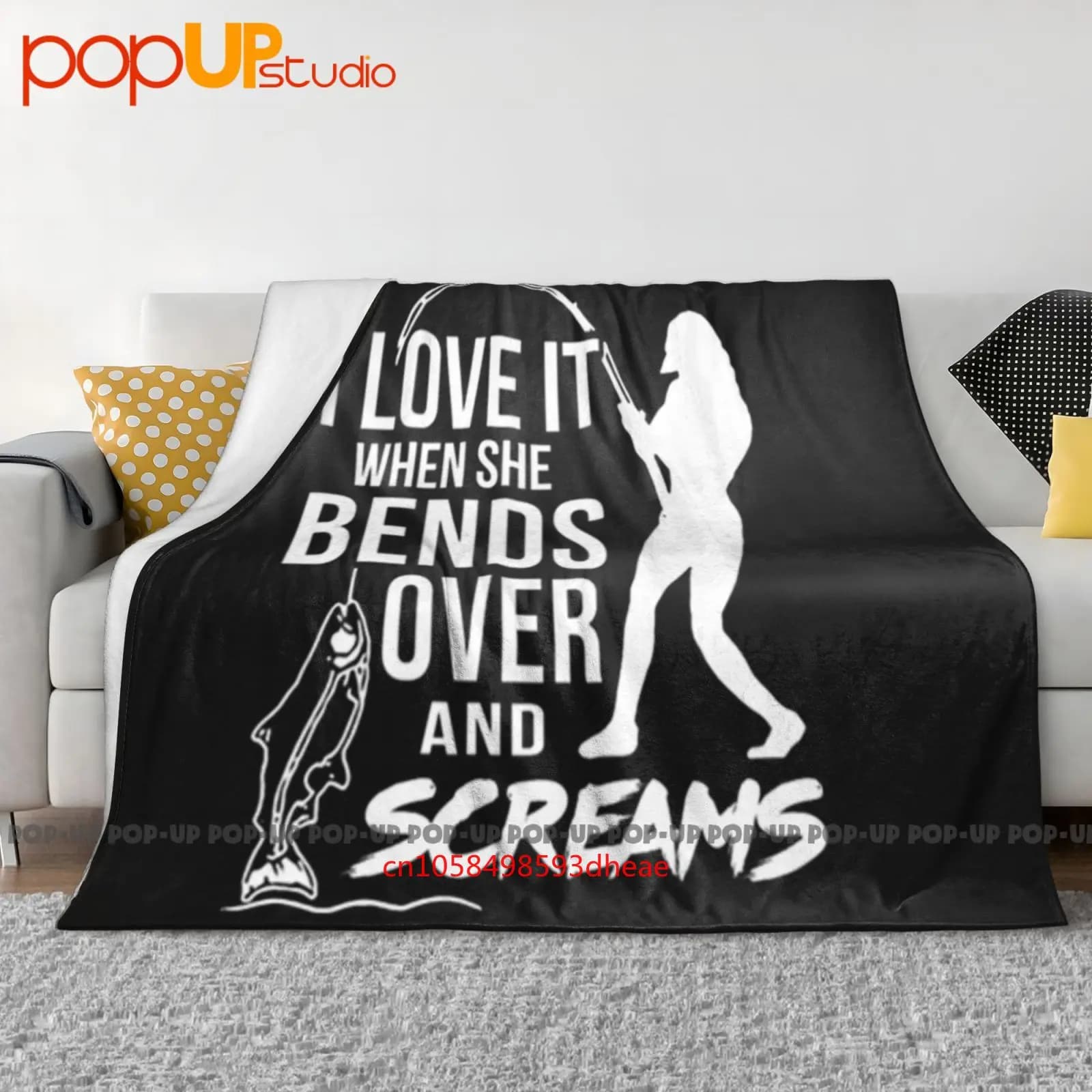 Amo quando si piega e screami Coperta ultra morbida trapunta Copridivano invernale Copridivano