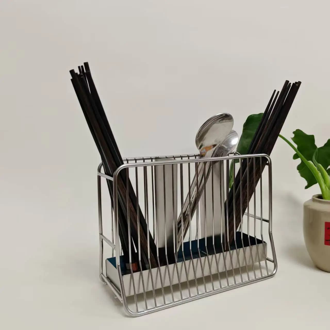 304 stainless steel Chopstis door, table organizer, ventilated storage box, draining, mold proof, multifunctional Ra