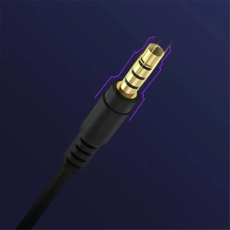 B03F Cavo per cuffie da gioco staccabile con microfono, lungo 1,2 m, 3,5 mm, con cancellazione del rumore, regalo per donne e