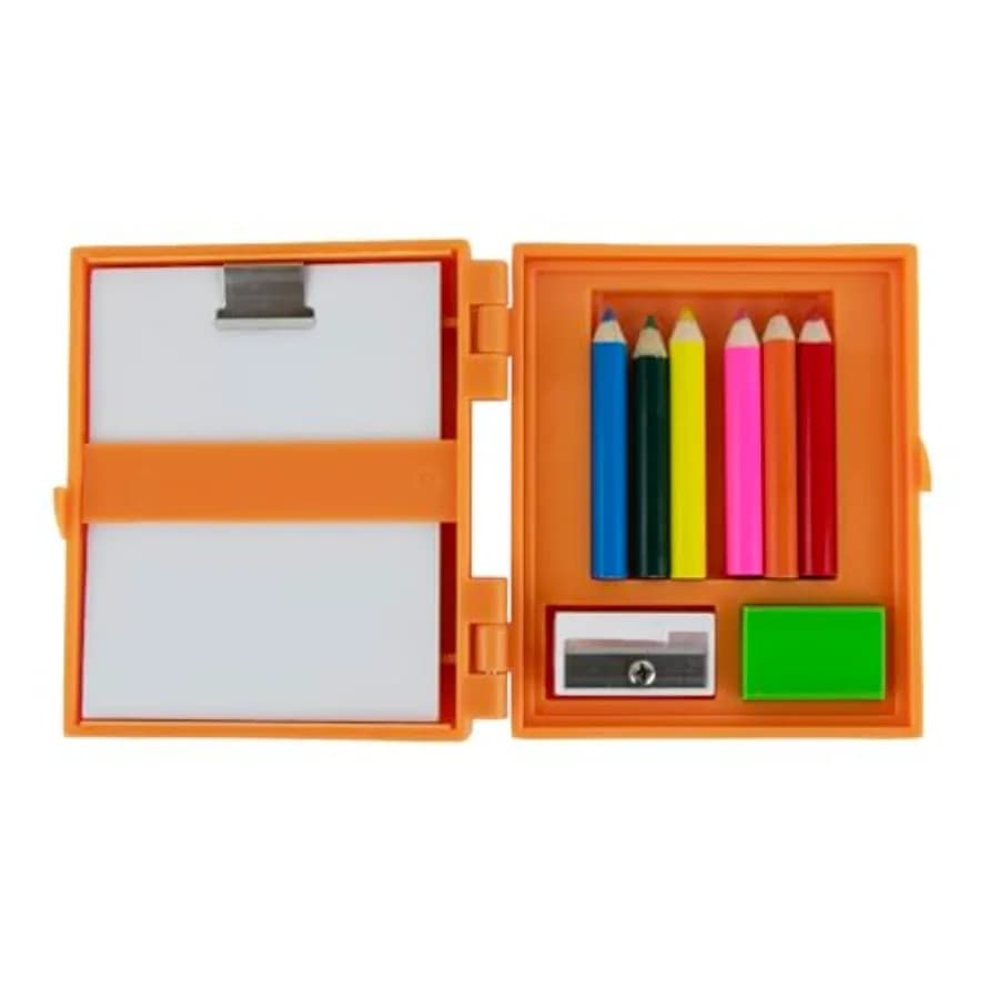 You Create Artist Drawing Kit. Miniature Creative Art Craft Set. Includes: 6 Color Pencils, Sharpener, Eraser, Pad, and Drawing