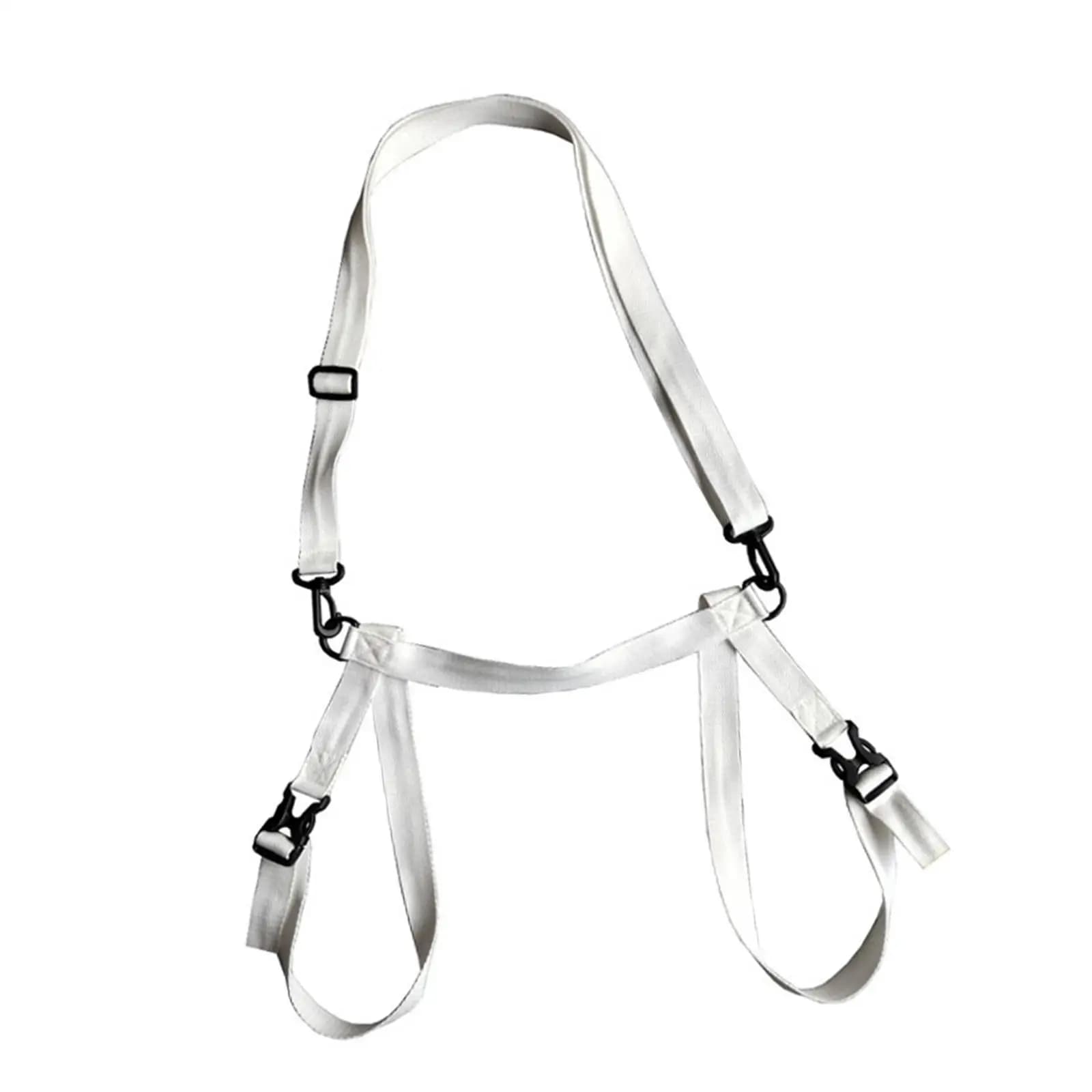Laptop belt with adjustable cotton strap for fitness yoga exercises with outdoor picnic mat