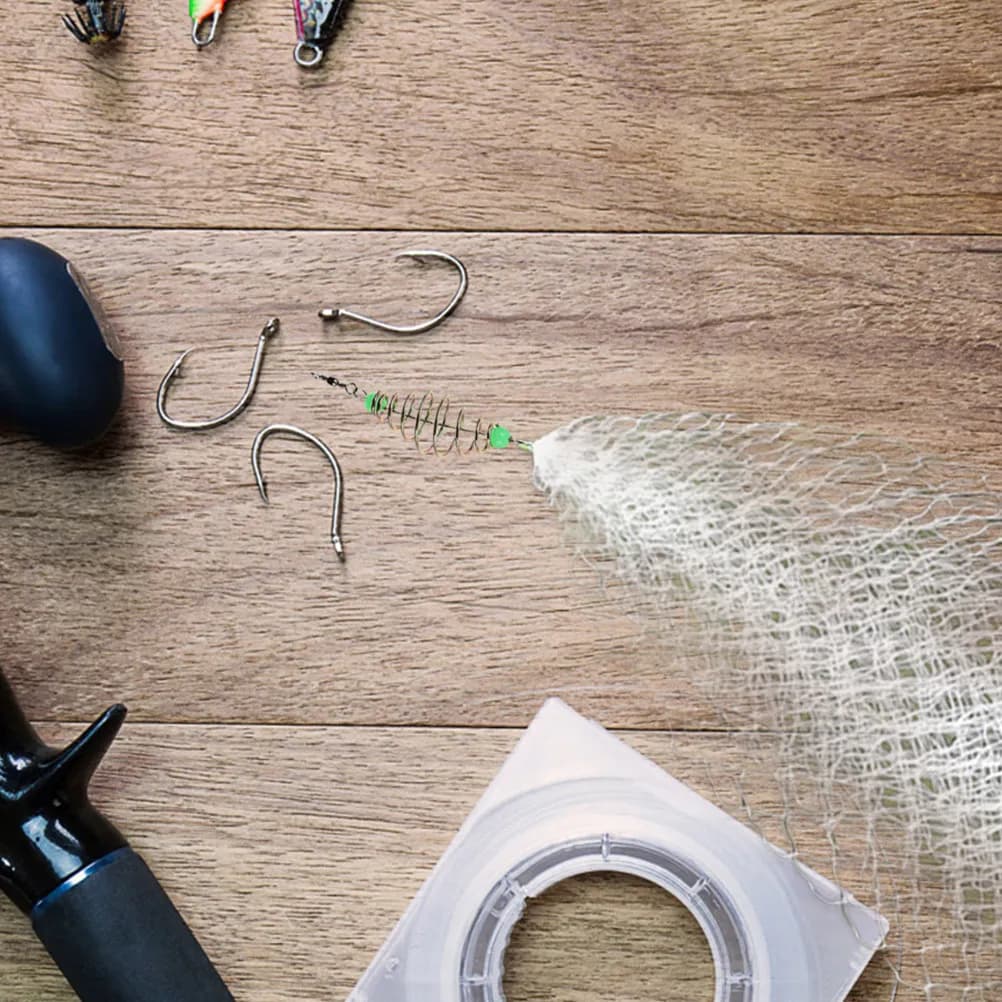 Set di 5 Reti da Pesca Pieghevoli in Nylon e Ferro, Leggere e Portatili per Trappole per Pesci e Cattura di Piccoli Pesci, Uso Esterno