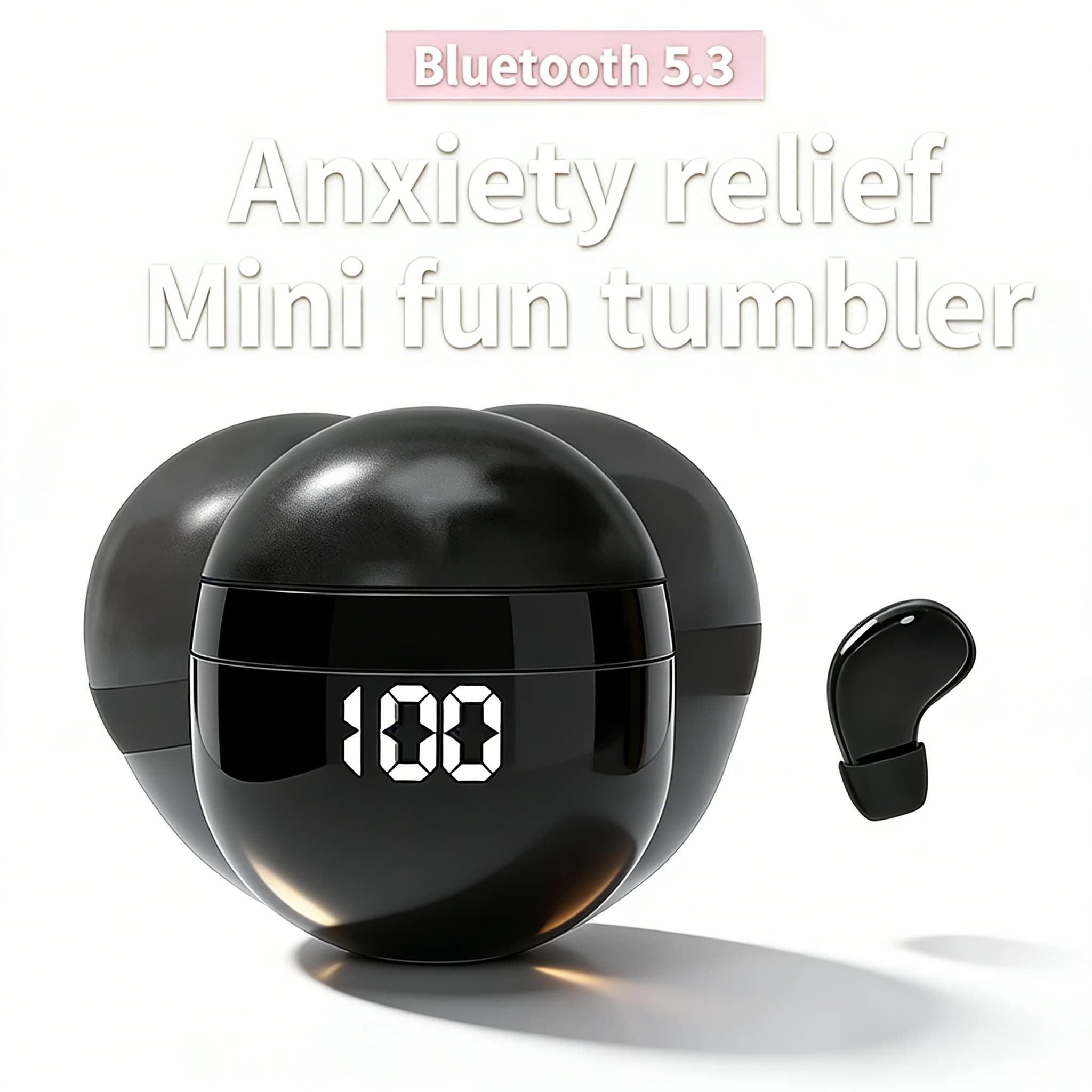 Cuffie wireless SK18 ultra-compatte con design invisibile, auricolari wireless a bassa latenza per gaming e sonno con lunga durata della batteria