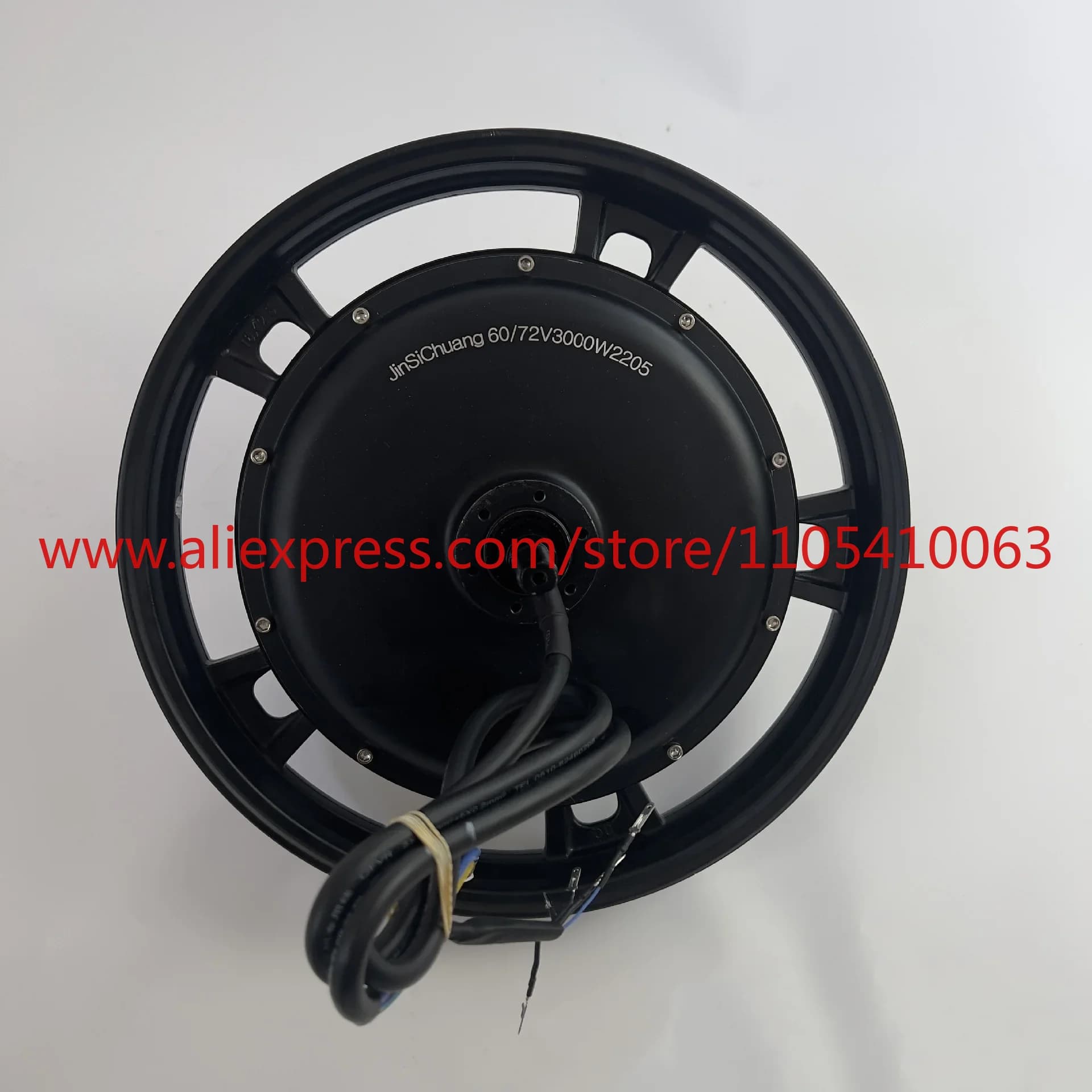 16 inch 16 * 3.0 60v 72v 3000w 5000w 80-120N.m Double Hall sensor 16 * 2.50 tire 120km/h electric bicycle wheel motor