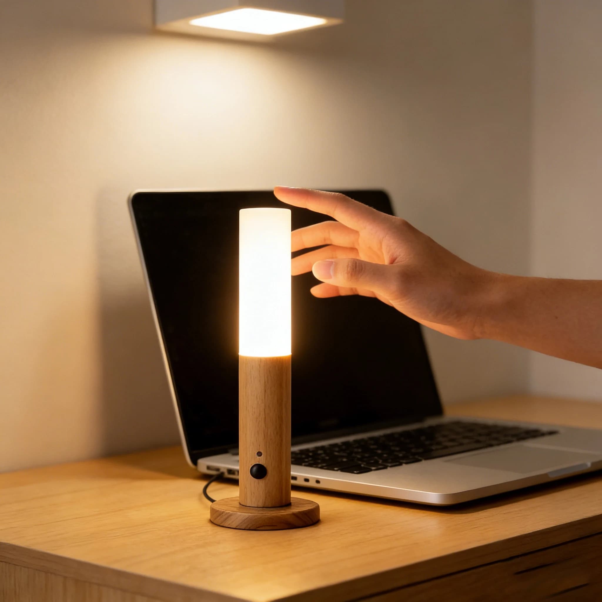 Luce Notturna LED con Sensore di Movimento - Lampada Wireless Ricaricabile USB, Luce Magnetica per Armadio, Guardaroba, Scale