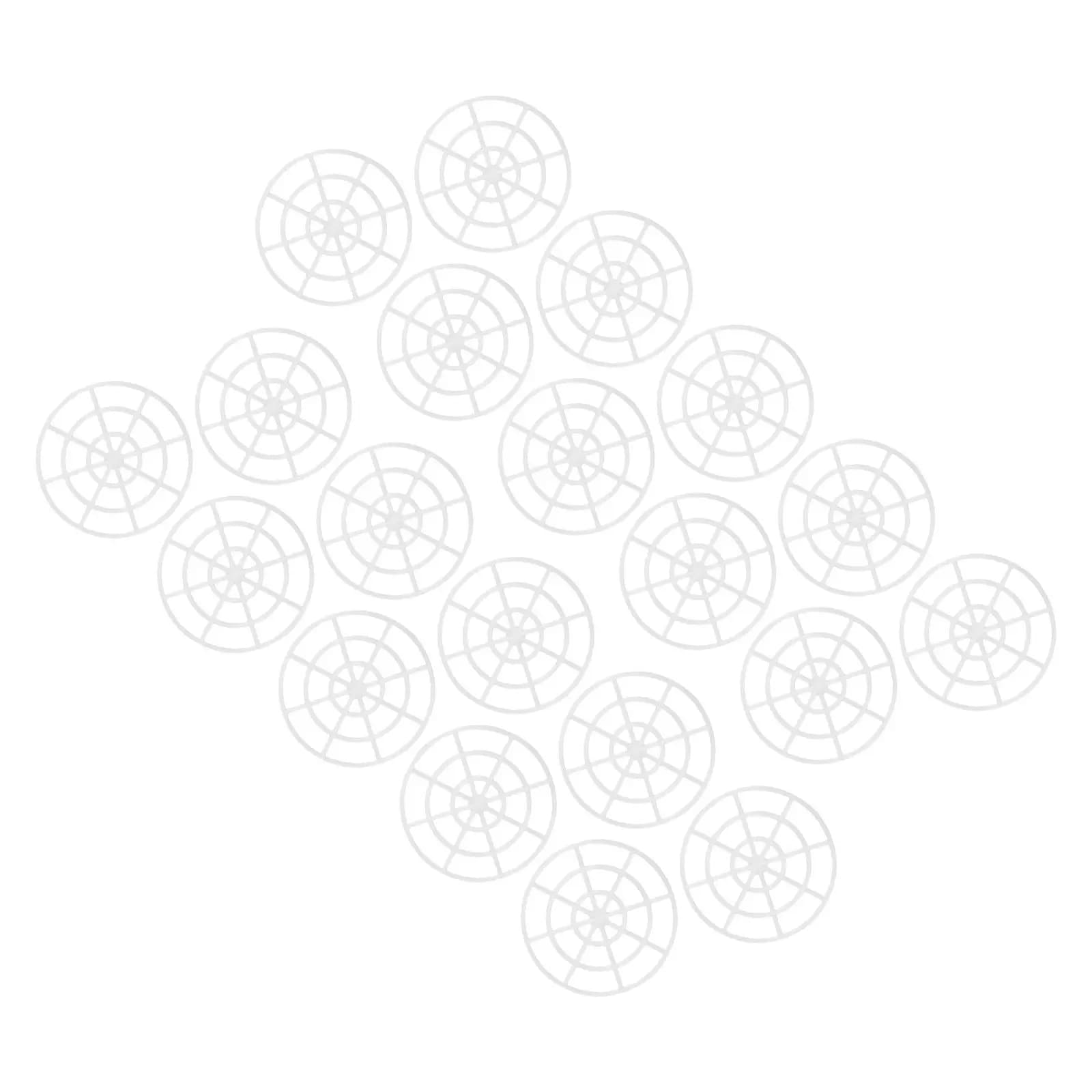 20 Pieces Plastic Pressure Weights with Bocca Larga Baractol Network for Fermentation of Sottacetes, Kimchi and Fermented Man