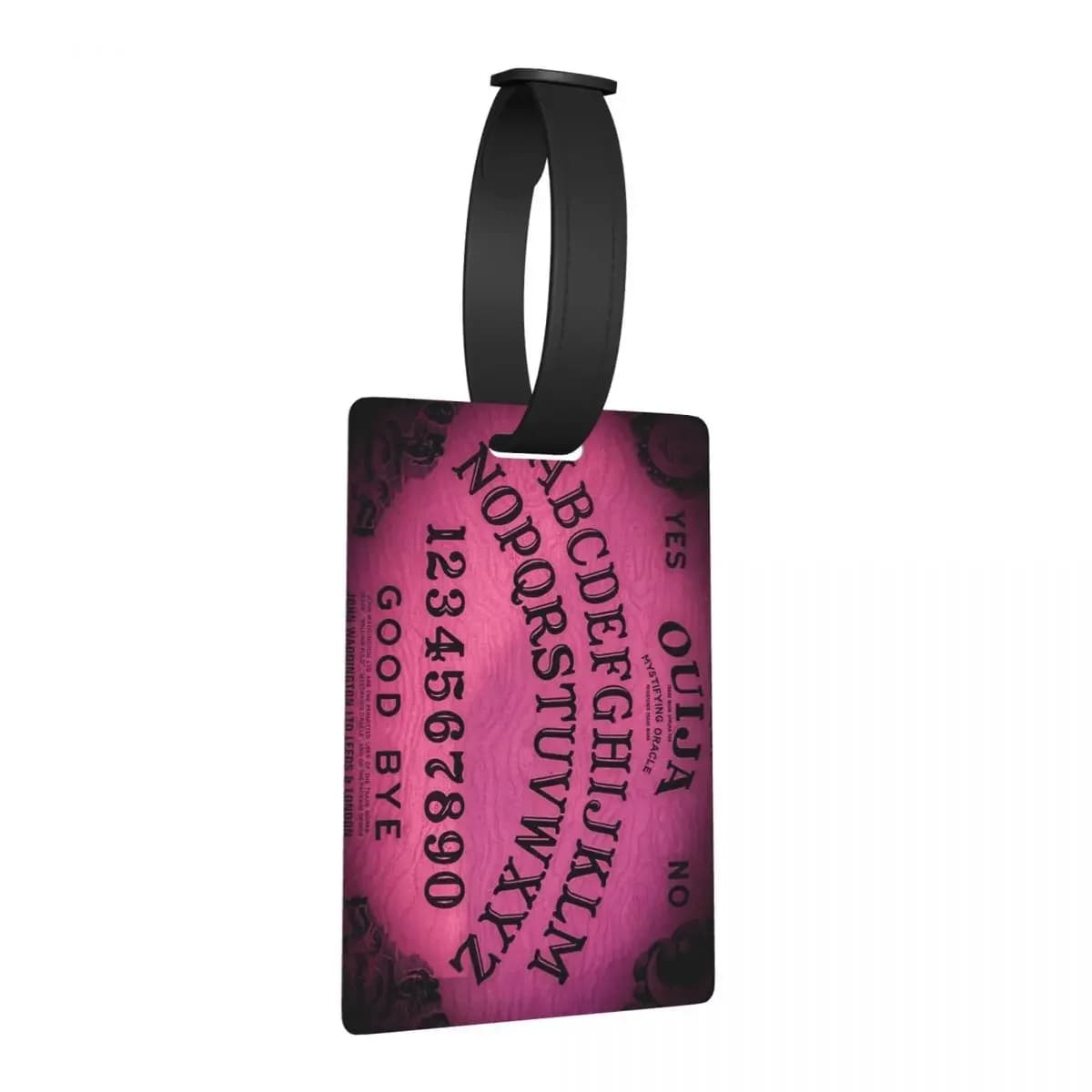 Etichette per bagagli da bordo Ouija rosa Accessori per valigie Viaggio carino Etichetta per bagagli d'imbarco Porta etichette ID Nome Indirizzo