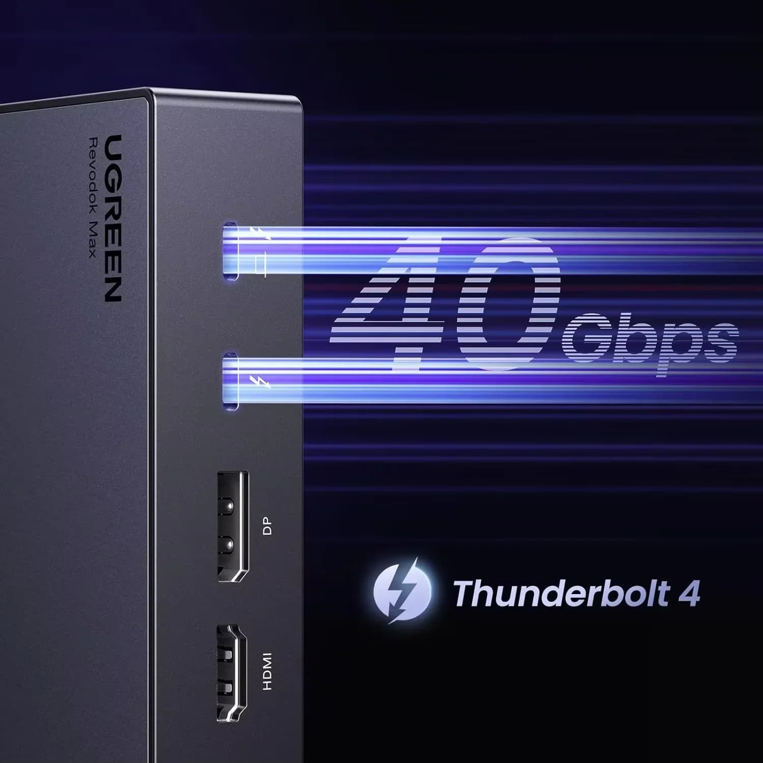 TLF UGREEN Revodok Max 313 Deck 13 in 1 Docking station 40Gbps Tripla 4K 60Hz Display singolo 8K PD 2.5GbE SD/TF Ricarica per giro