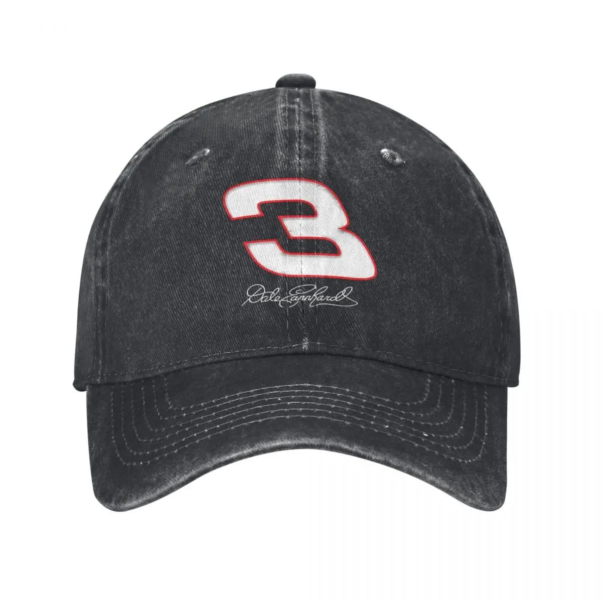 Dale Earnhardt, Vintage 3, Stampa firma, Cappello da camionista demin estivo Cappello estivo leggero Berretto da baseball da uomo