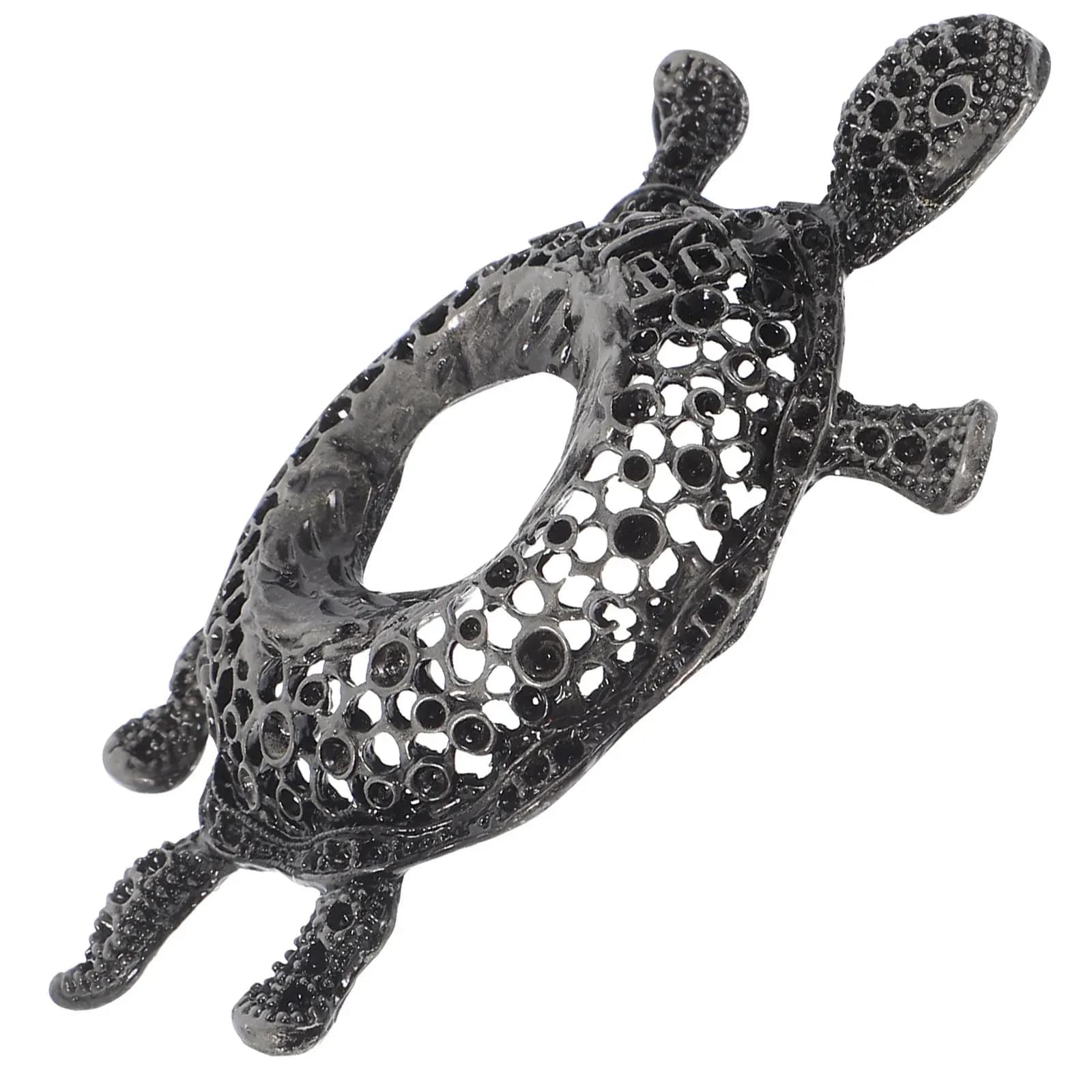 Turtle Shaped Metal Crystal Sphere Holder Stable Desktop Stand for Crystal Balls Eggs and Decorative Spheres Home Office Mall