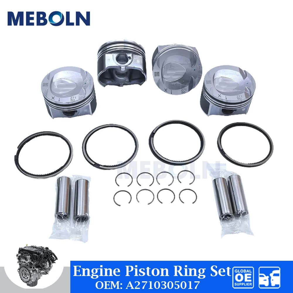 STD M271.860 Engine Piston & Piston Ring Set For Mercedes-Benz C200 C250 E200 E250 CGI 1.8L M271 Car Accessories OEM A2710305017