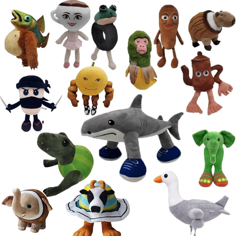 Nuovo 30 centimetri Italiano Brainrot Tralalero Tralala Peluche Bambola Anime Farcito Morbido Cuscino Cuscino Periferico Giocattolo Ventole Regalo Personalizzato