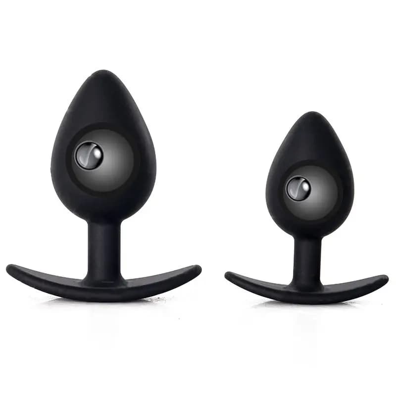 Rolling Metal Ball Anal Bead Butt Plug Dildo in silicone Massaggio prostatico Stimolazione vaginale Ano Dilatatore sm Giocattoli del sesso per uomo Donna