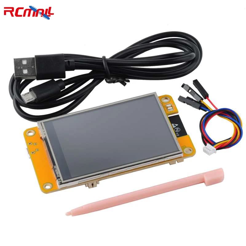 RCmall 2.8''ESP32 LCD Display Module ESP32-2432S028R 240*320 Touch Screen Resistive TFT with Driver ILI9341 for Arduino IoT