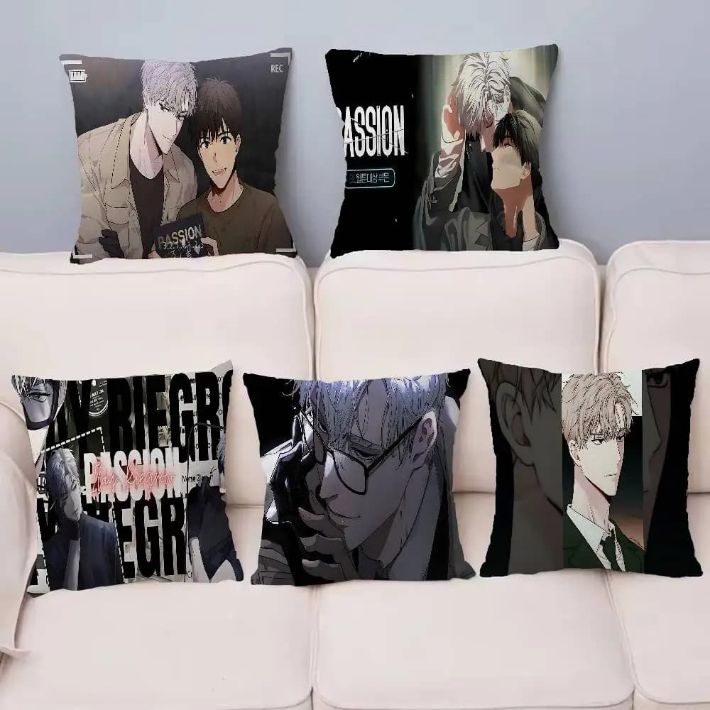 Passion Bl Anime Pillow Anime Pillow Sofa Bed Head Pillow Cover Cushion Cover 45x45 Cm Fashion