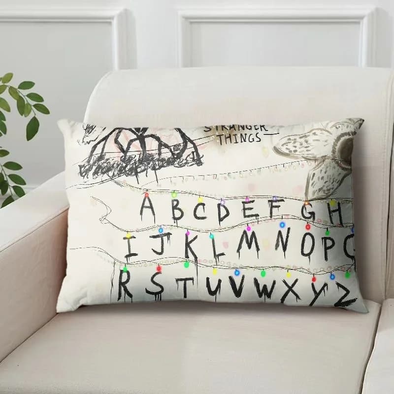 Cuscino Decorativo Ispirato a Serie TV di Fantascienza, Comodo Supporto Lombare per Divano, Ufficio, Auto, Regalo per Fan