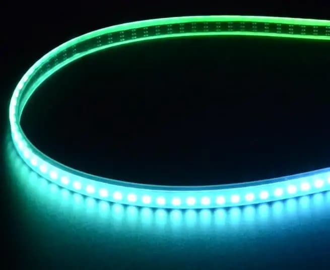 2970 Mini Striscia LED RGB digitale Skinny - 144 LED/m - 1m NERO