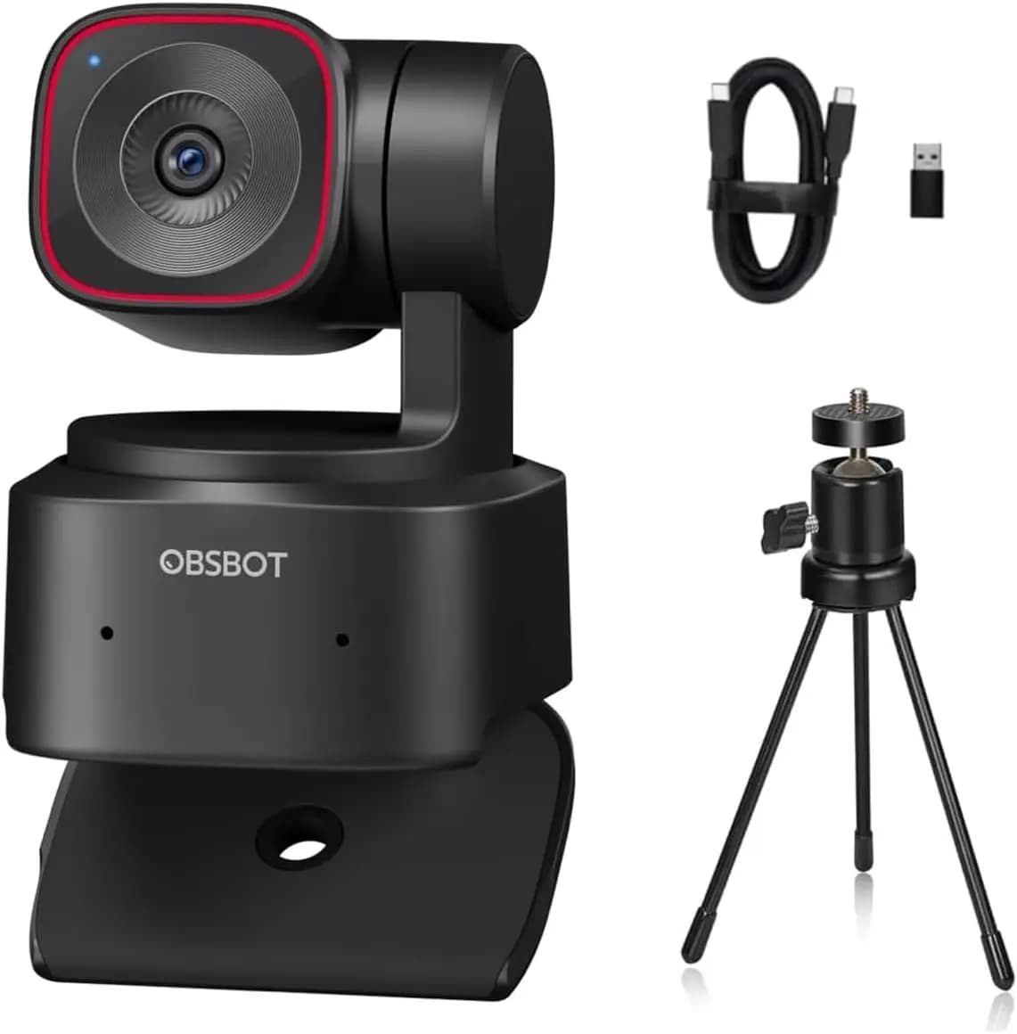 Webcam PTZ 4K UHD con Intelligenza Artificiale, Tracciamento Automatico, Zoom e Controllo Gestuale per Streaming, Gaming e Riunioni