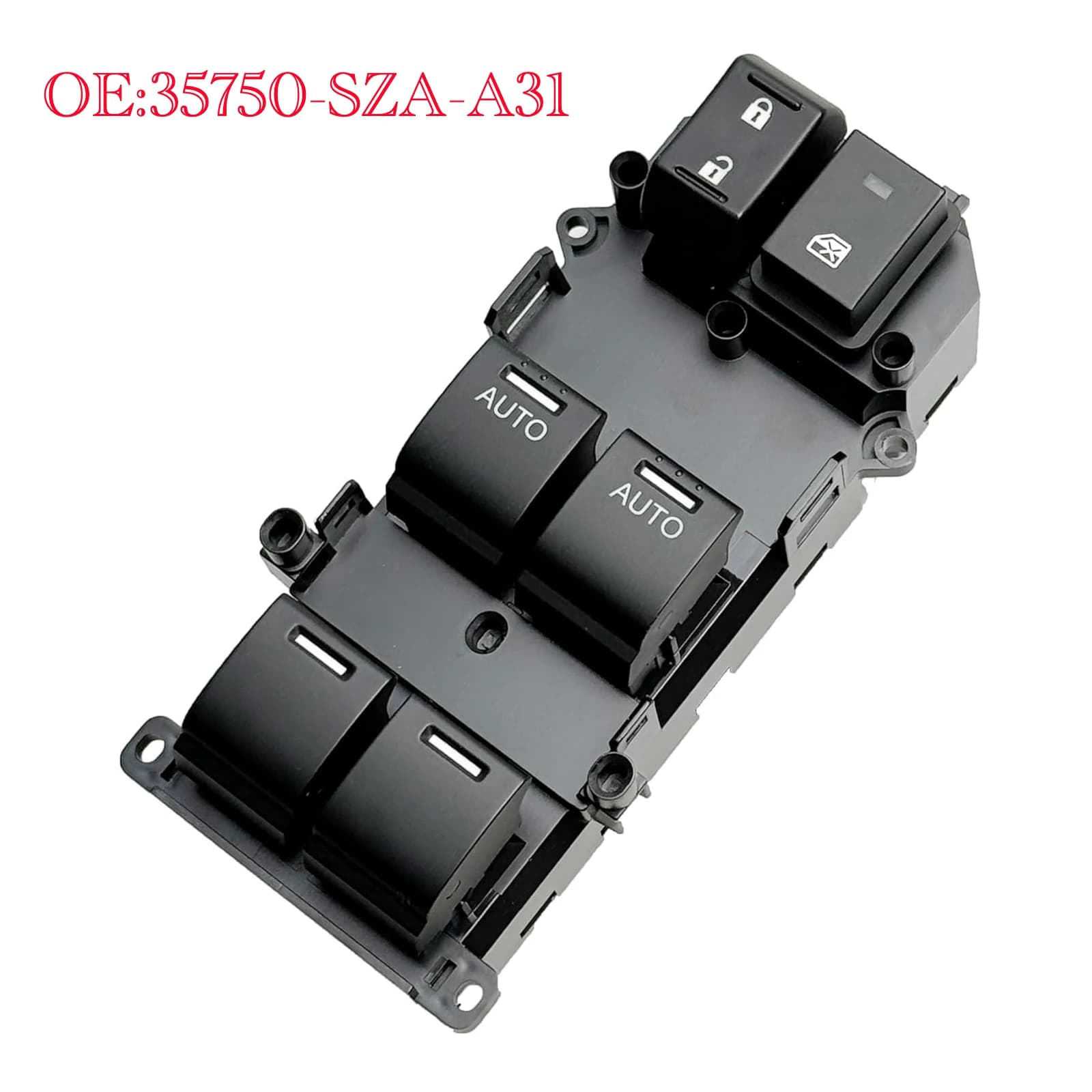 35750-SZA-A31 Pulsante di controllo dell'alimentazione dell'interruttore della finestra principale per Honda Accord, Pilot 2008 2009 2010 2011 2012 2013 2014 2015