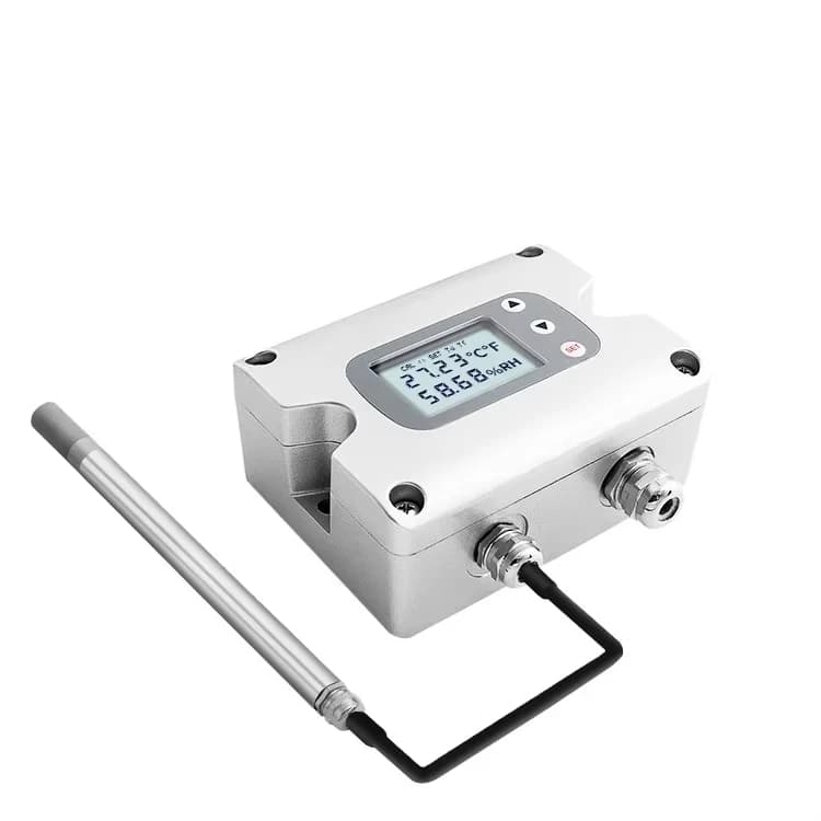 LFH70 RS485 LCD Temperature Humidity Transmitter for Warehouse Coffee Beans Greenhouse Grow Rooms-OEM/ODM Customizable