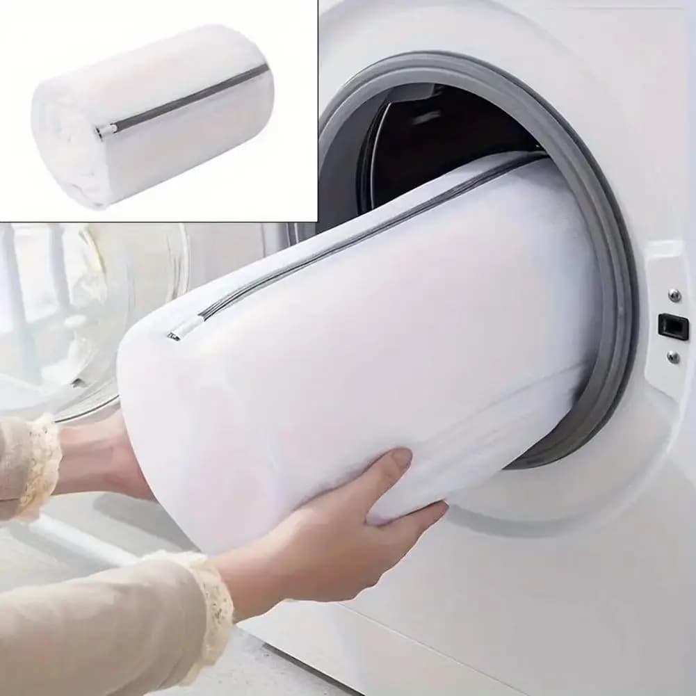 Sacchetto per bucato con cerniera, a rete fine, di alta qualità, per la conservazione e la protezione dei vestiti, per lavatrice.