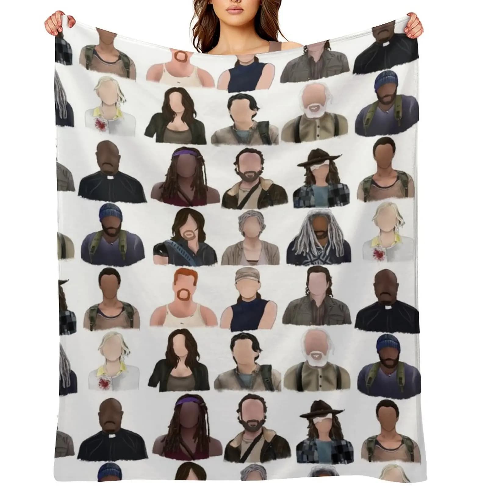 Zombie Cast Throw Blanket Sleeping Bag Bed covers Sofa Throw Sofas Blankets