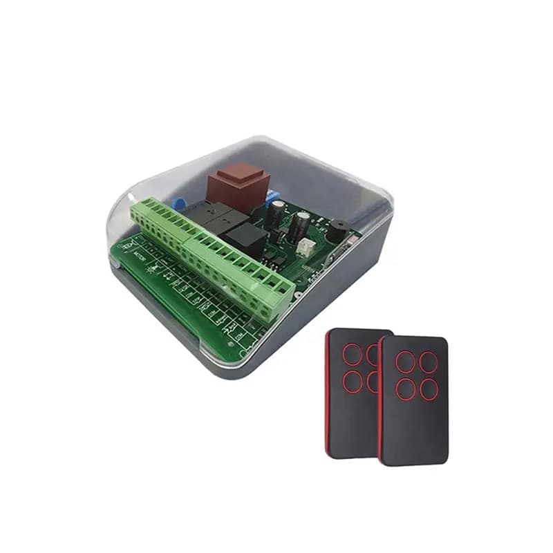 ABGI-Tubular Motor Controller Board Set(433.92Mhz) For Rolling Shutter Garage Door With 2 Remote Controllers Included
