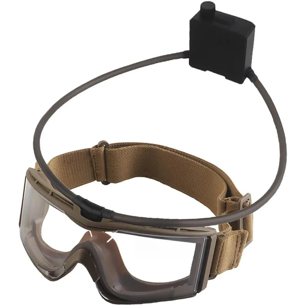 Ventilatore Antiappannamento per Occhiali Tattici, Kit Antiappannamento per Airsoft, Tiro, Motocross, Alpinismo, Occhiali Protettivi, Maschere da Sci