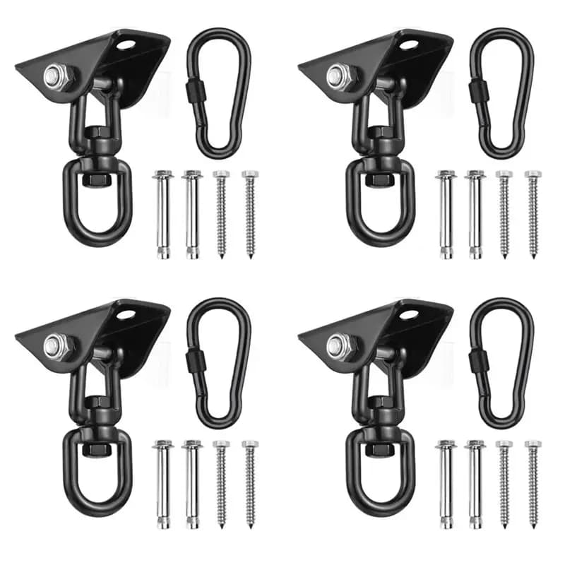 BAAG-4X Ceiling Hook Hanging Chair 360° Rotate Swing Hanger 450KG Swing Suspension Hook For Punching Bag,Hammock,Yoga,Etc