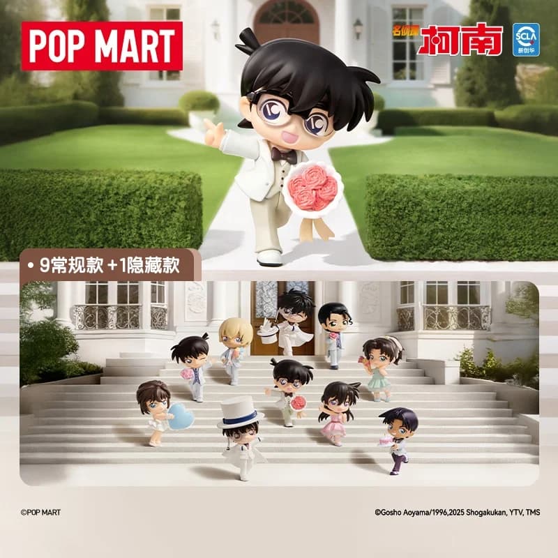 POPMART Detective Conan ANNIVERSARY CELEBRATION Series Blind Box Toys Kawaii Anime Figure Surprise Mystery Box Christmas Gifts