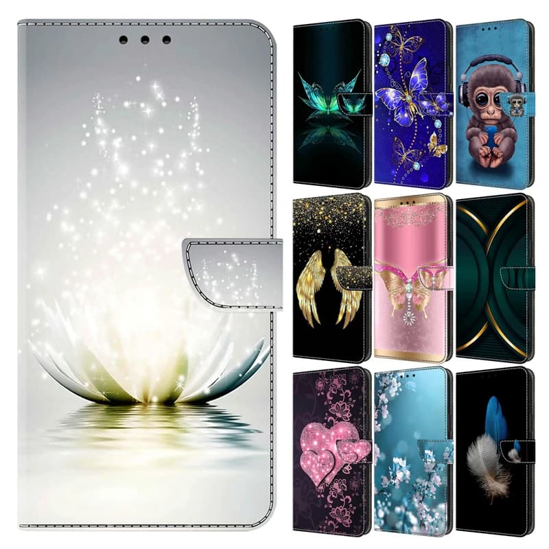 Custodia in pelle Flip per Samsung Galaxy A12 A13 A14 4G/5G Custodia a portafoglio A04S Magnete 3D Funda magnetica